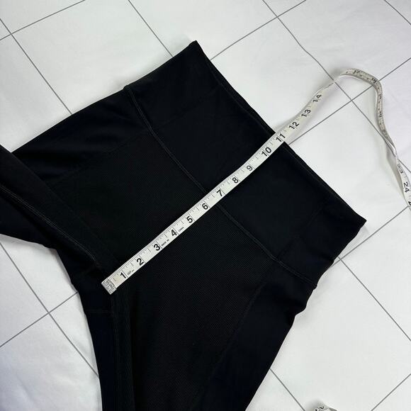 Athleta Leggings Womens Small Black Rise Up Rib 7/8 Yoga Athletic Gym Pilates - Picture 9 of 11